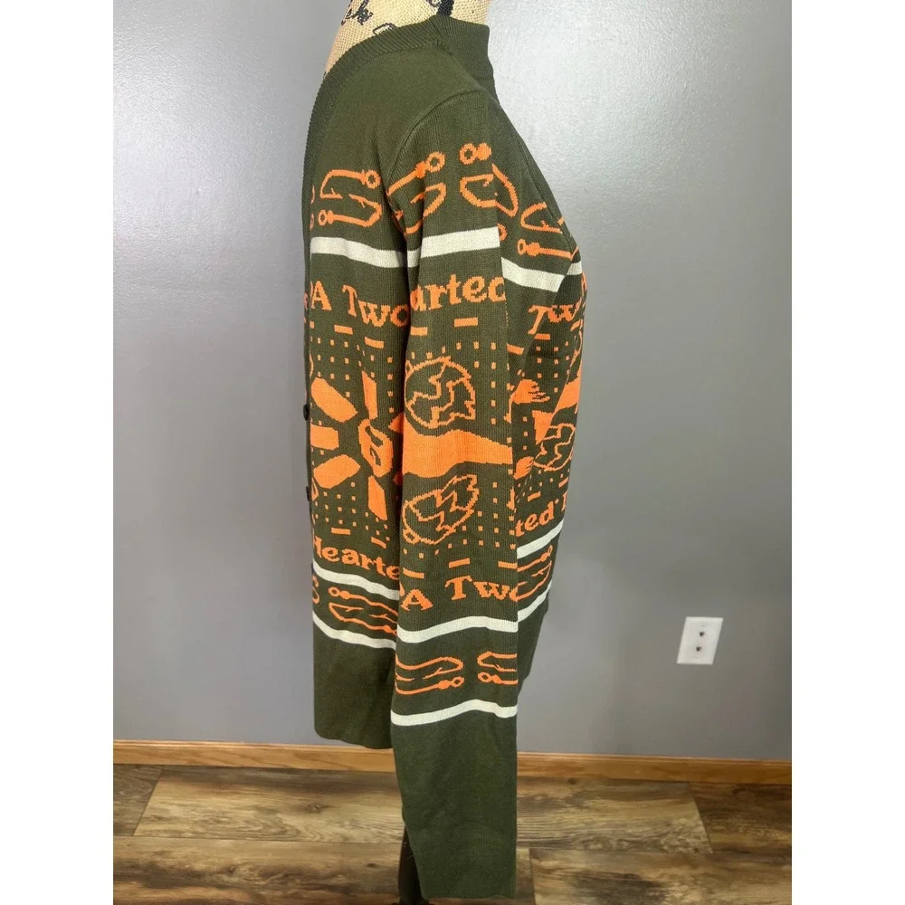 Bell's Brewery Two Hearted IPA Knit Cardigan size small beer craft